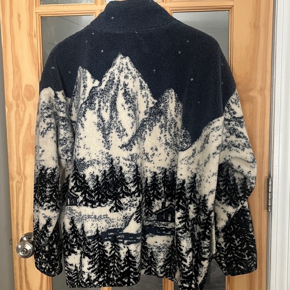 Black Mountain Vintage 90’s Alaska Pattern Fleece Men’s Jacket Size Large - Picture 6 of 8